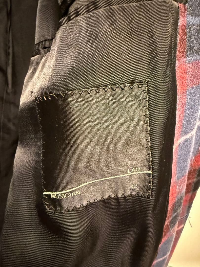 値下げ！LAD MUSICIAN オーバーサイズチェックチェスターコート