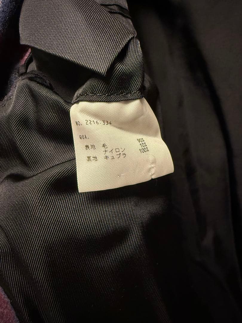 値下げ！LAD MUSICIAN オーバーサイズチェックチェスターコート