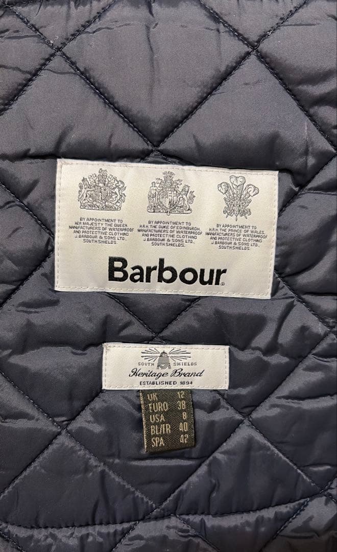 Barbour　キルティング コート　レディース　サイズ38（M〜L相当）
