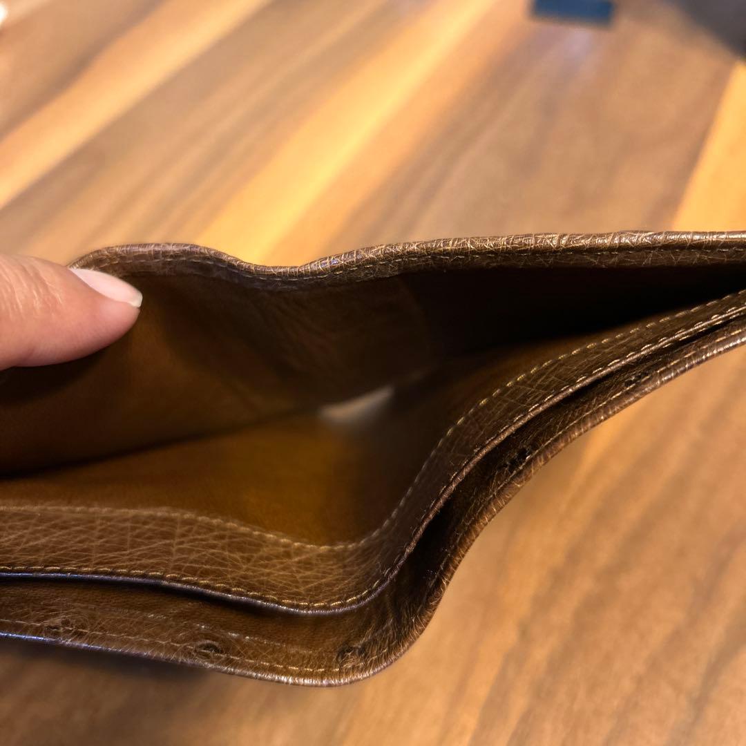 michel adolphe オーストリッチレザー 二つ折り財布