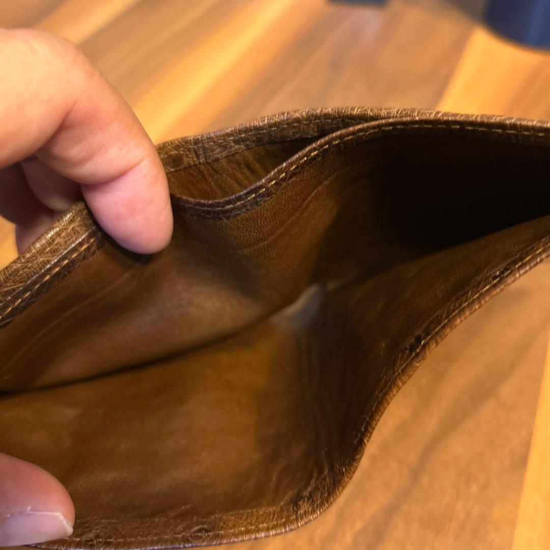 michel adolphe オーストリッチレザー 二つ折り財布