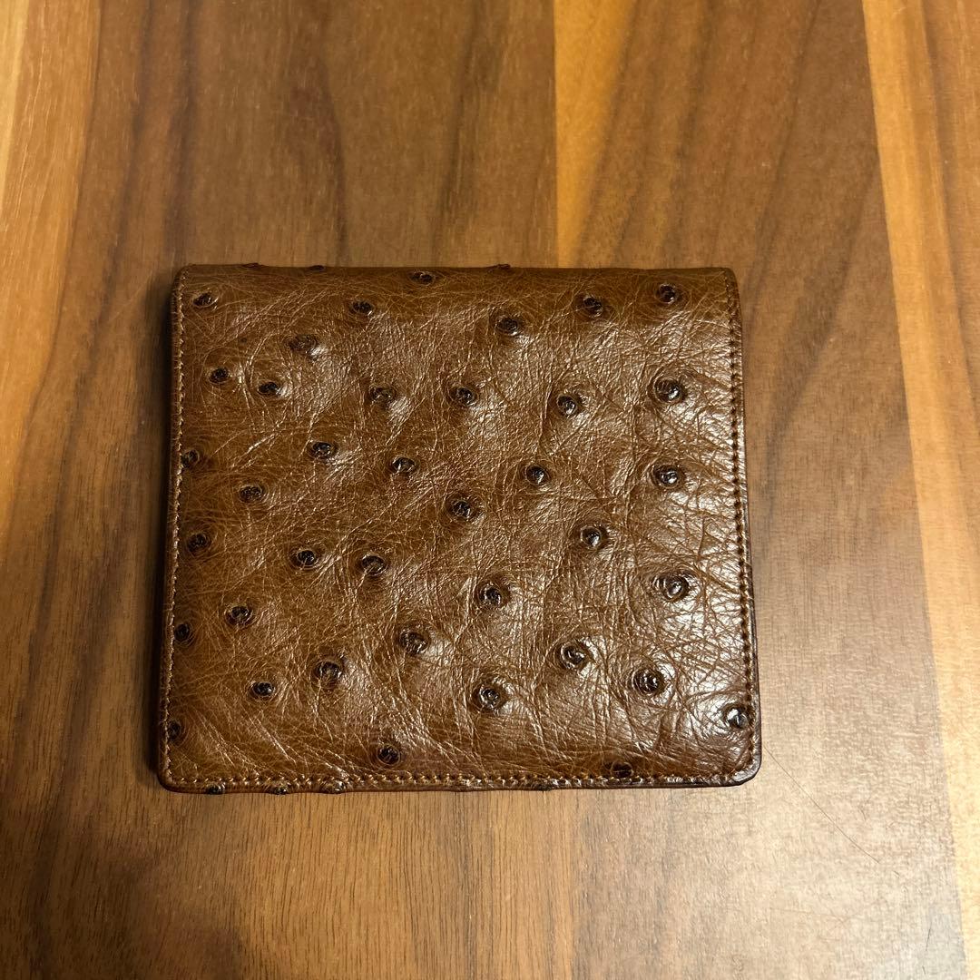 michel adolphe オーストリッチレザー 二つ折り財布