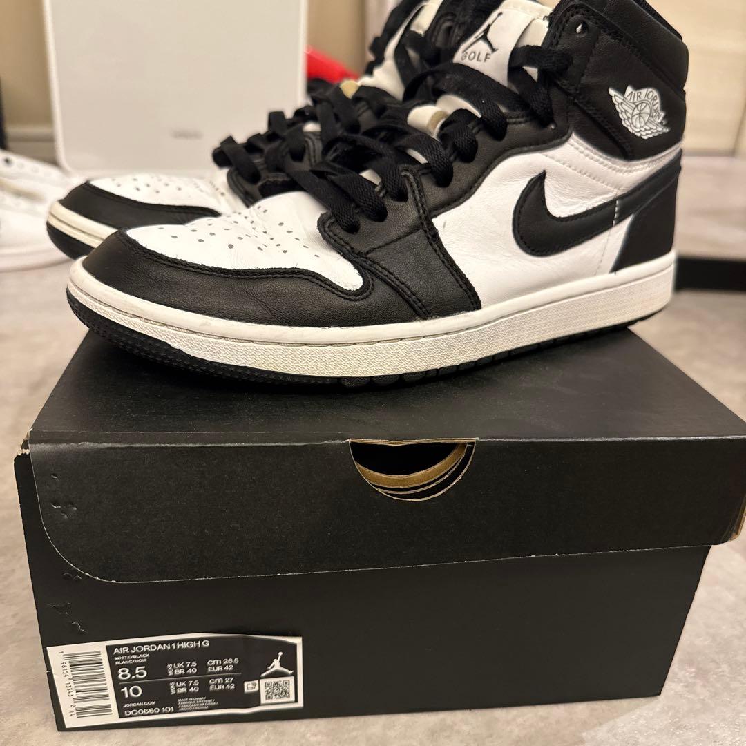 エアジョーダン1 HIGH G 8.5 ホワイト/ブラック