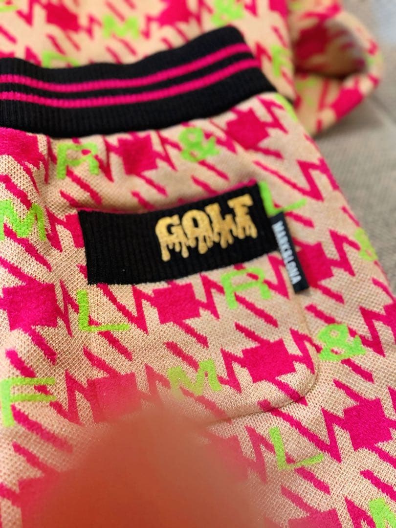 Mark&LONA ゴルフ セーターとスカートセット ピンク