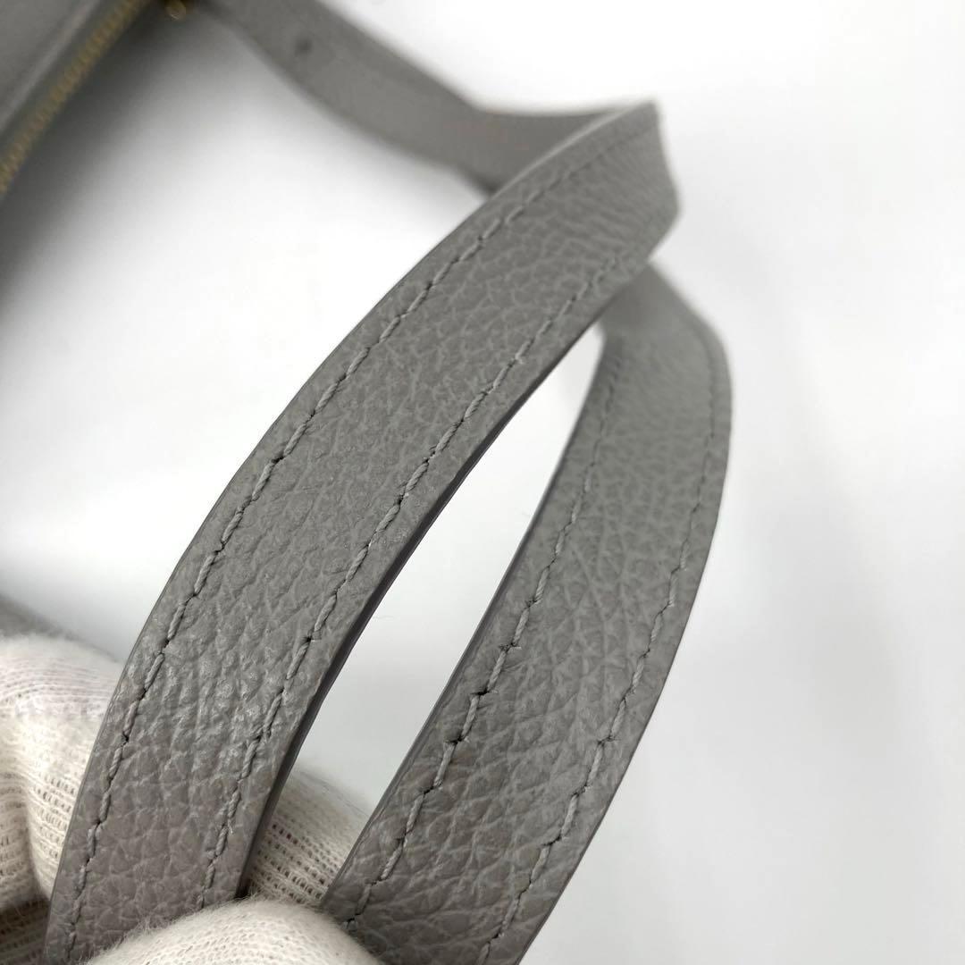 極美品✨FURLA フルラ トートバッグ レザー A4可 ライトグレー 肩掛け