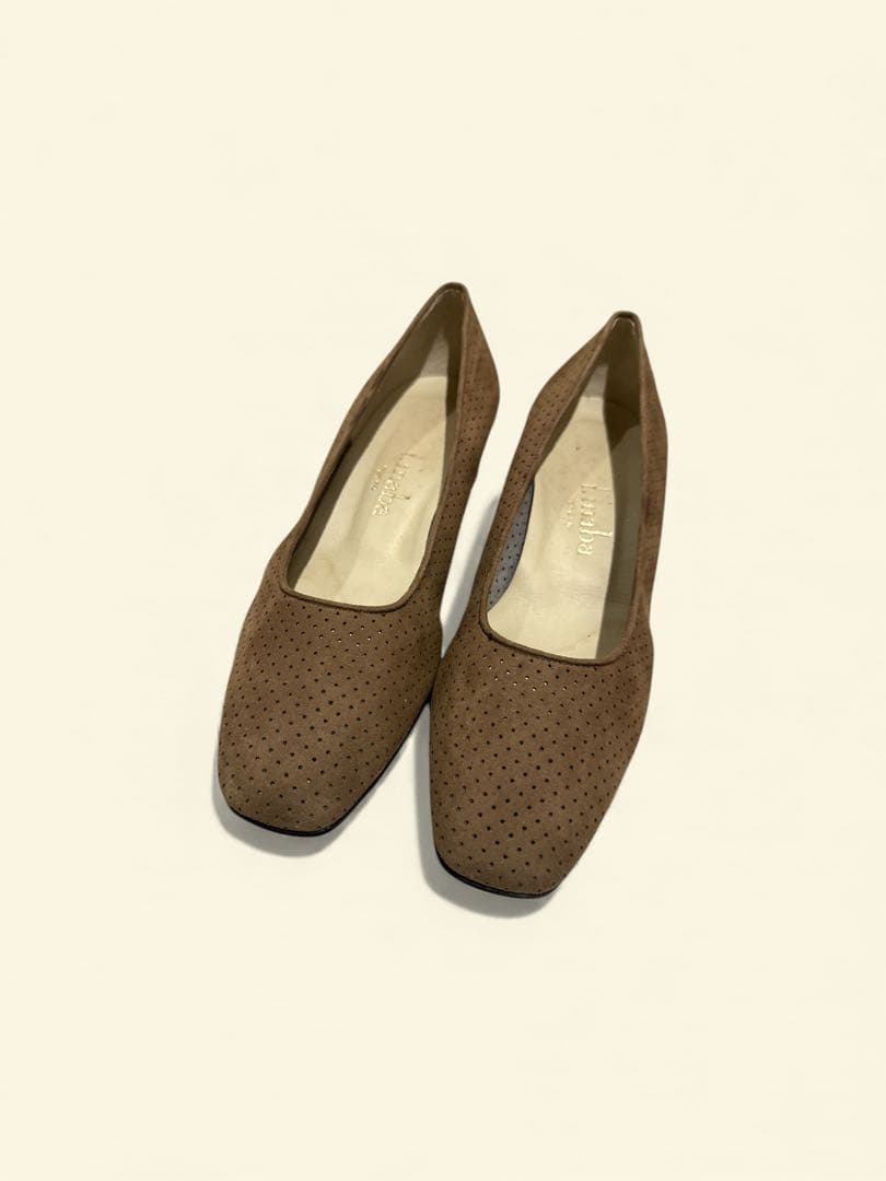 2点おまとめシャトゥーRobert シルクカシミア100% ブラウンパンプス