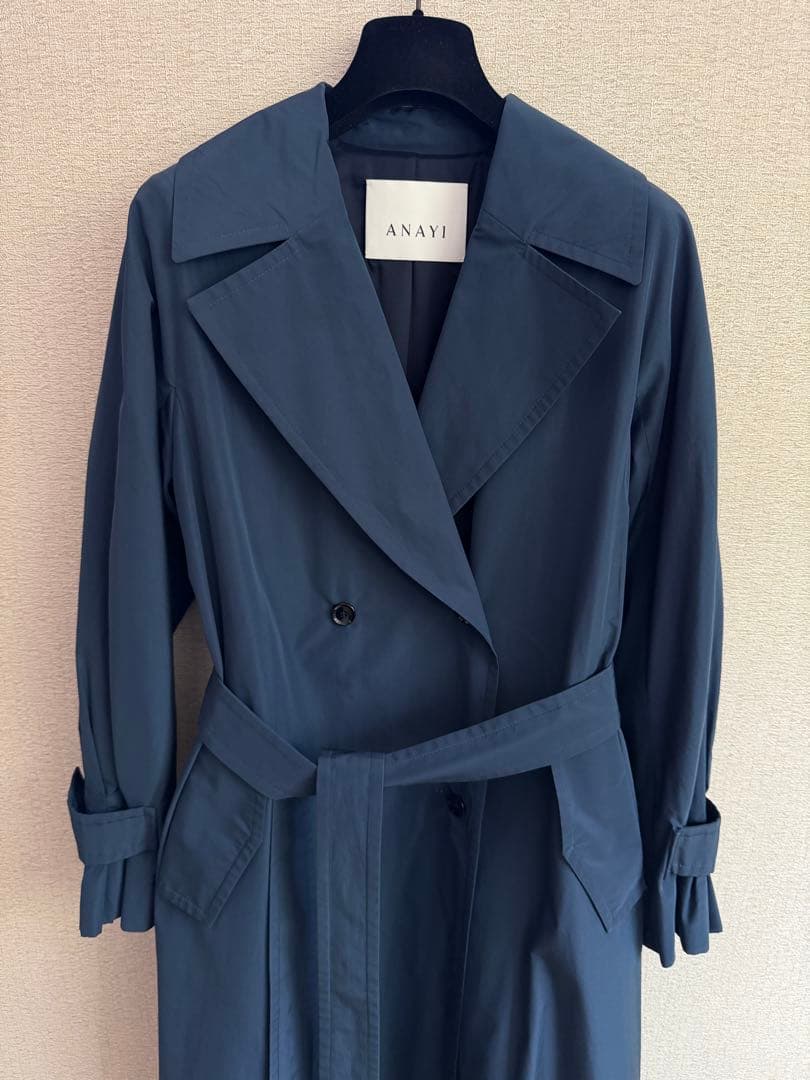 アナイ　ライトシャンタンドレスコート　トレンチコート　撥水