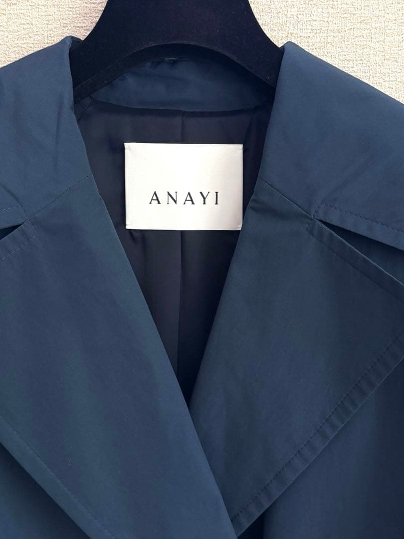 アナイ　ライトシャンタンドレスコート　トレンチコート　撥水