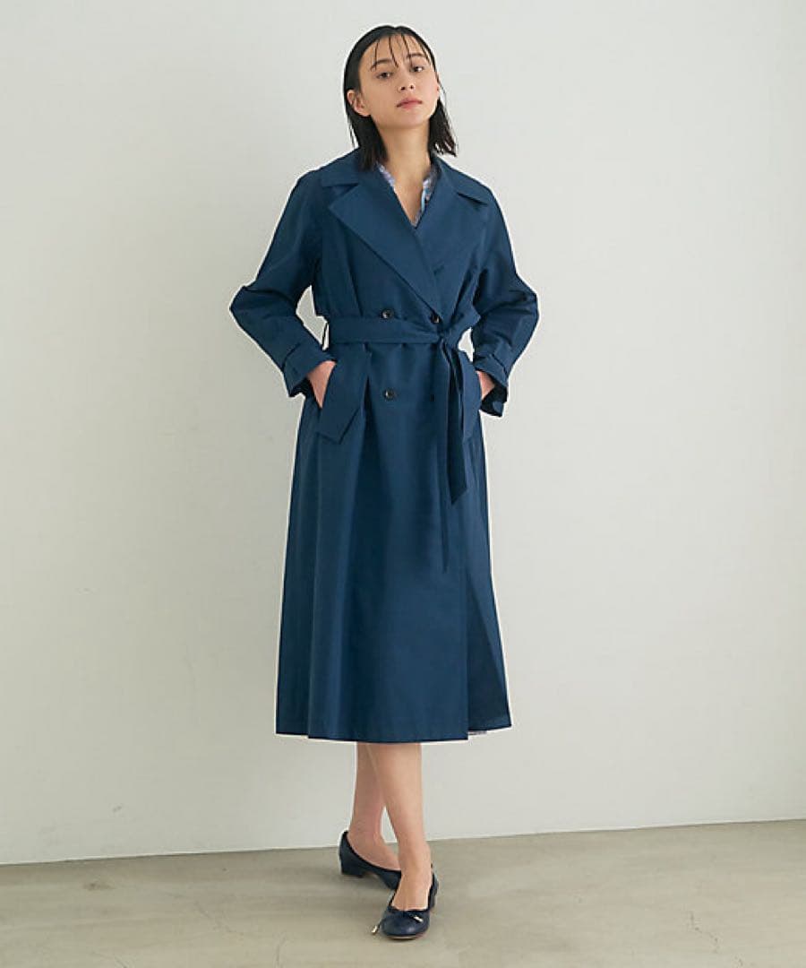 アナイ　ライトシャンタンドレスコート　トレンチコート　撥水