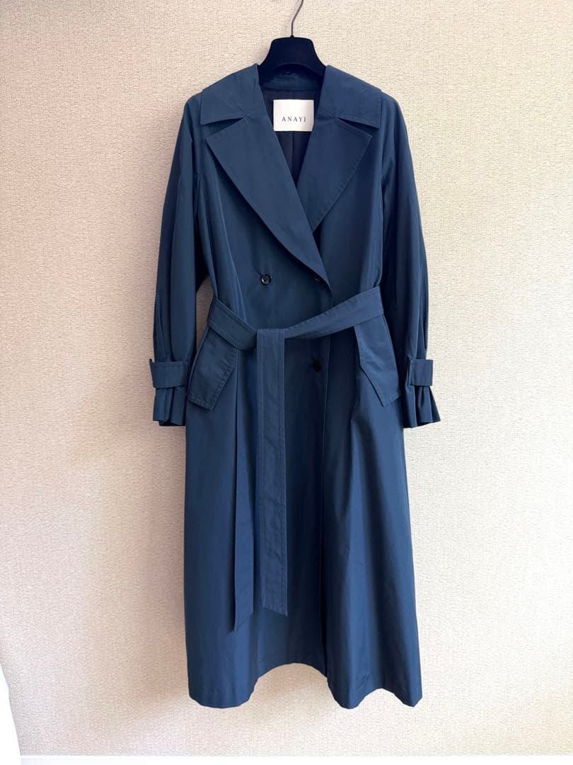 アナイ　ライトシャンタンドレスコート　トレンチコート　撥水