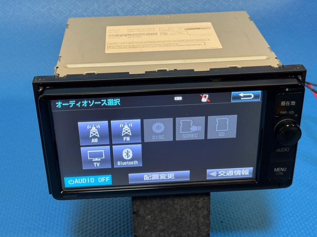 トヨタ　純正ナビ　NSZN-W64T Bluetooth/CD/DVD フルセグ