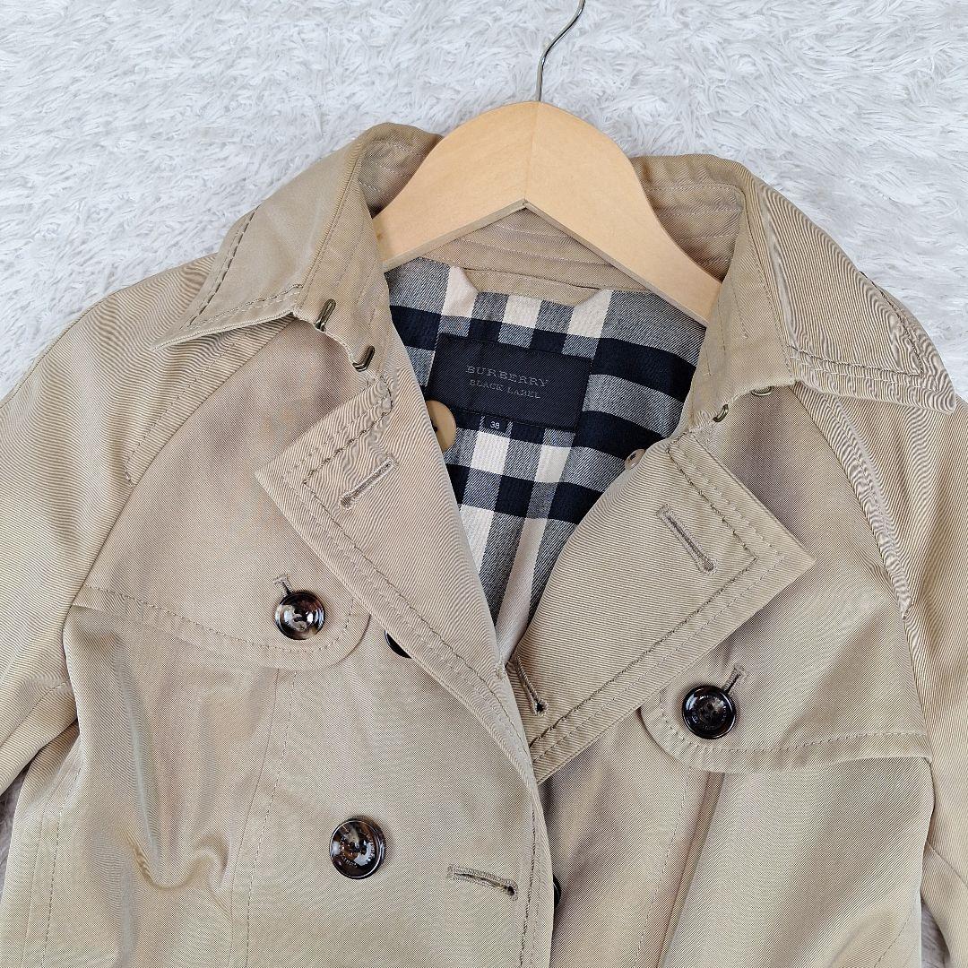 BURBERRY　ブラックレーベル　レディース　トレンチコート　ベージュ　38