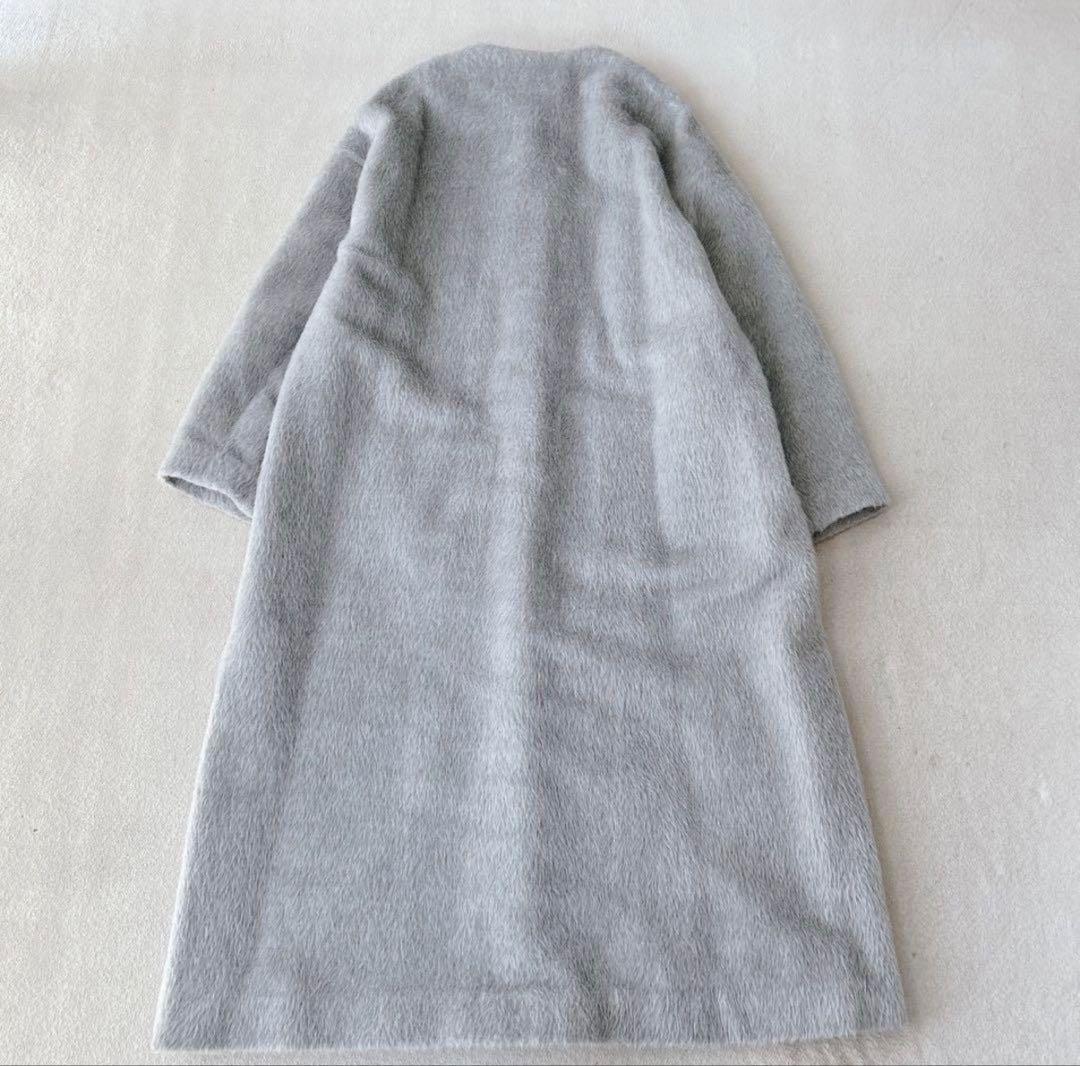 連休中値下げ　ebure エブール　希少スーリーアルパカシャギー　ロングコート