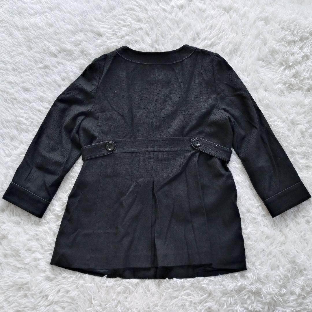 大きいサイズ 23区 ノーカラー コート ファーマル 48サイズ