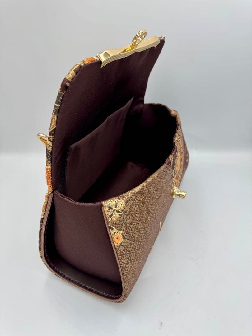 ハンドメイド　帯リメイクバッグ　ハンド バッグ 2way #409