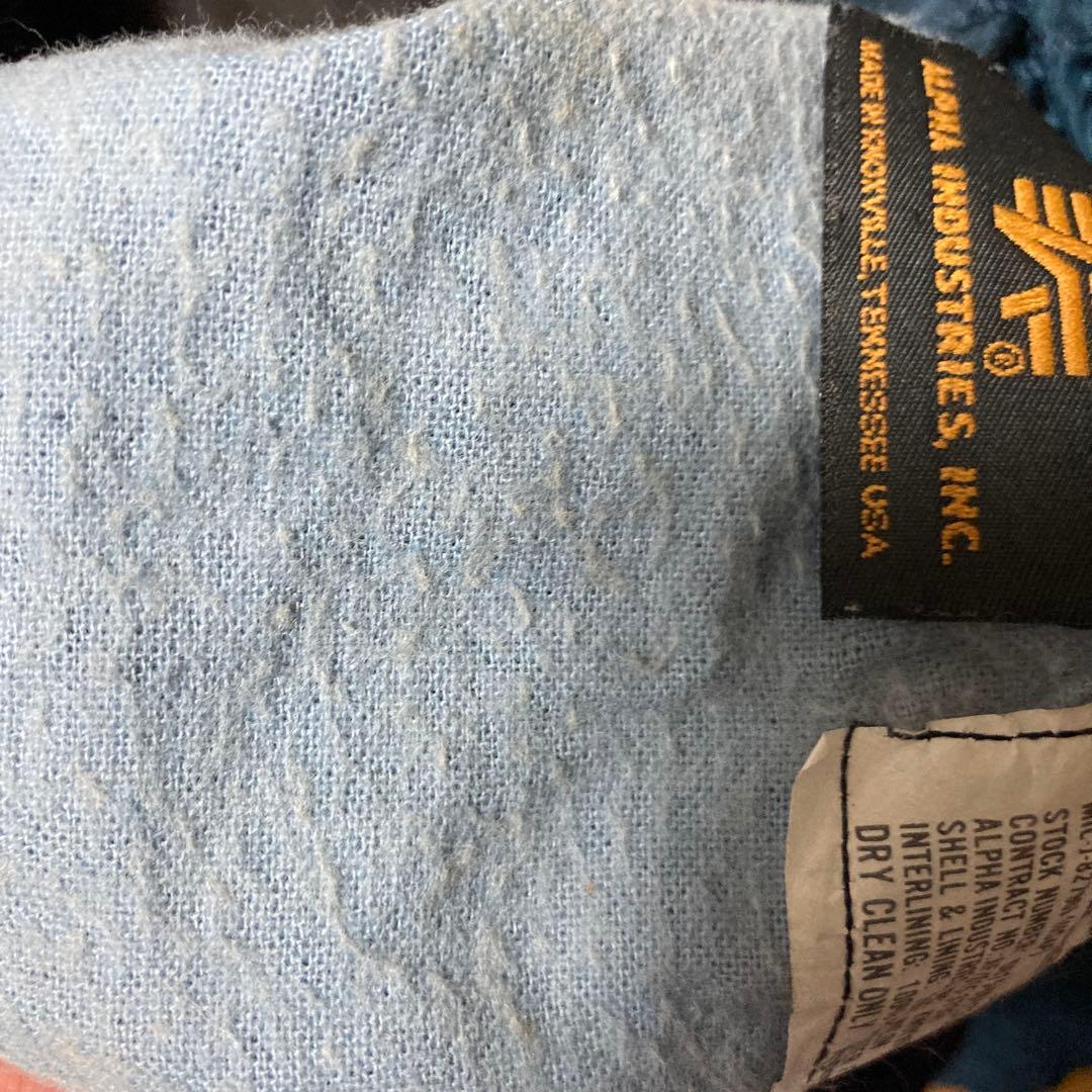 アルファ　90s ma-1 フライトジャケット　USA製　ネイビー