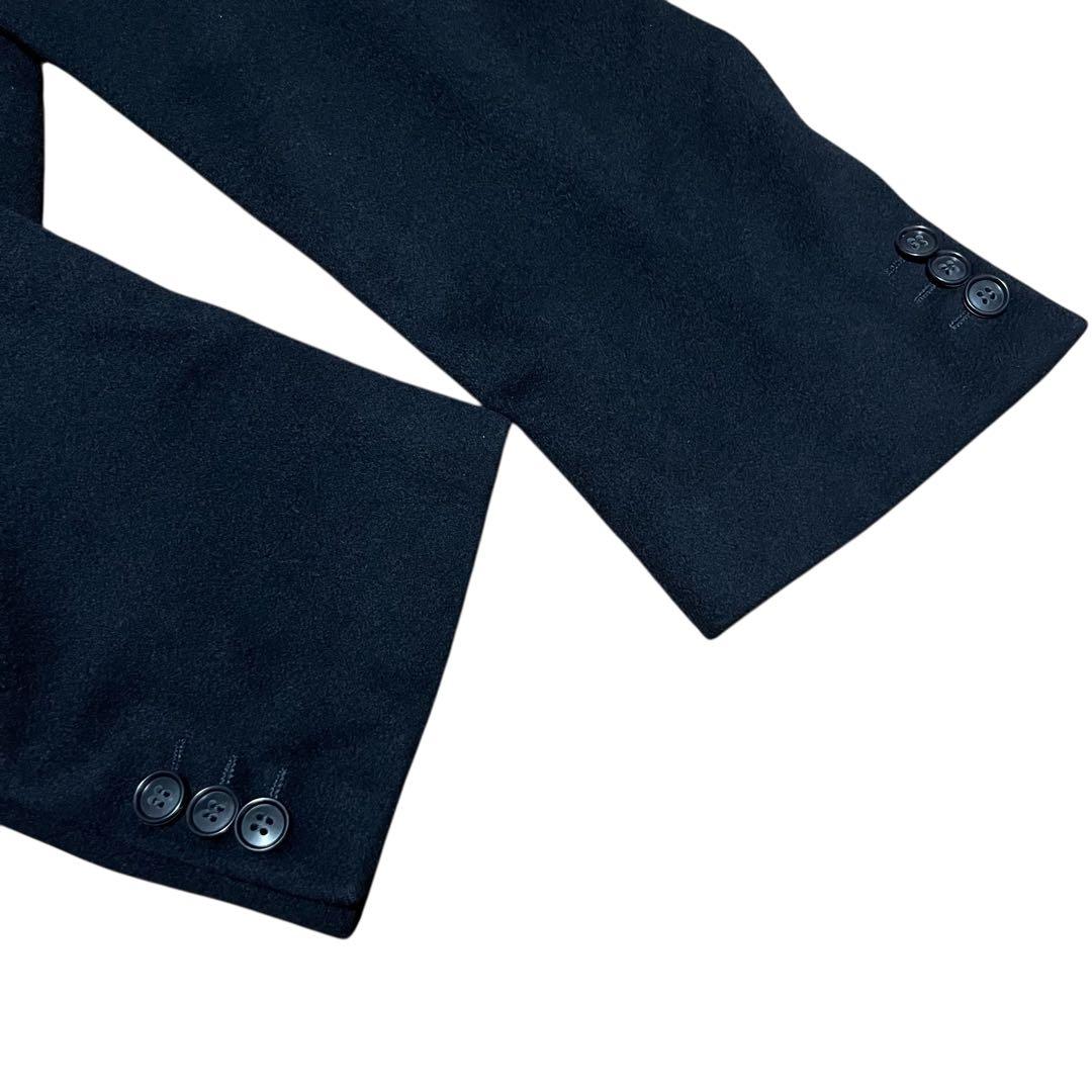 美品 イタリア製 ゼニヤ カシミヤ90% ダブルブレスト コート 50