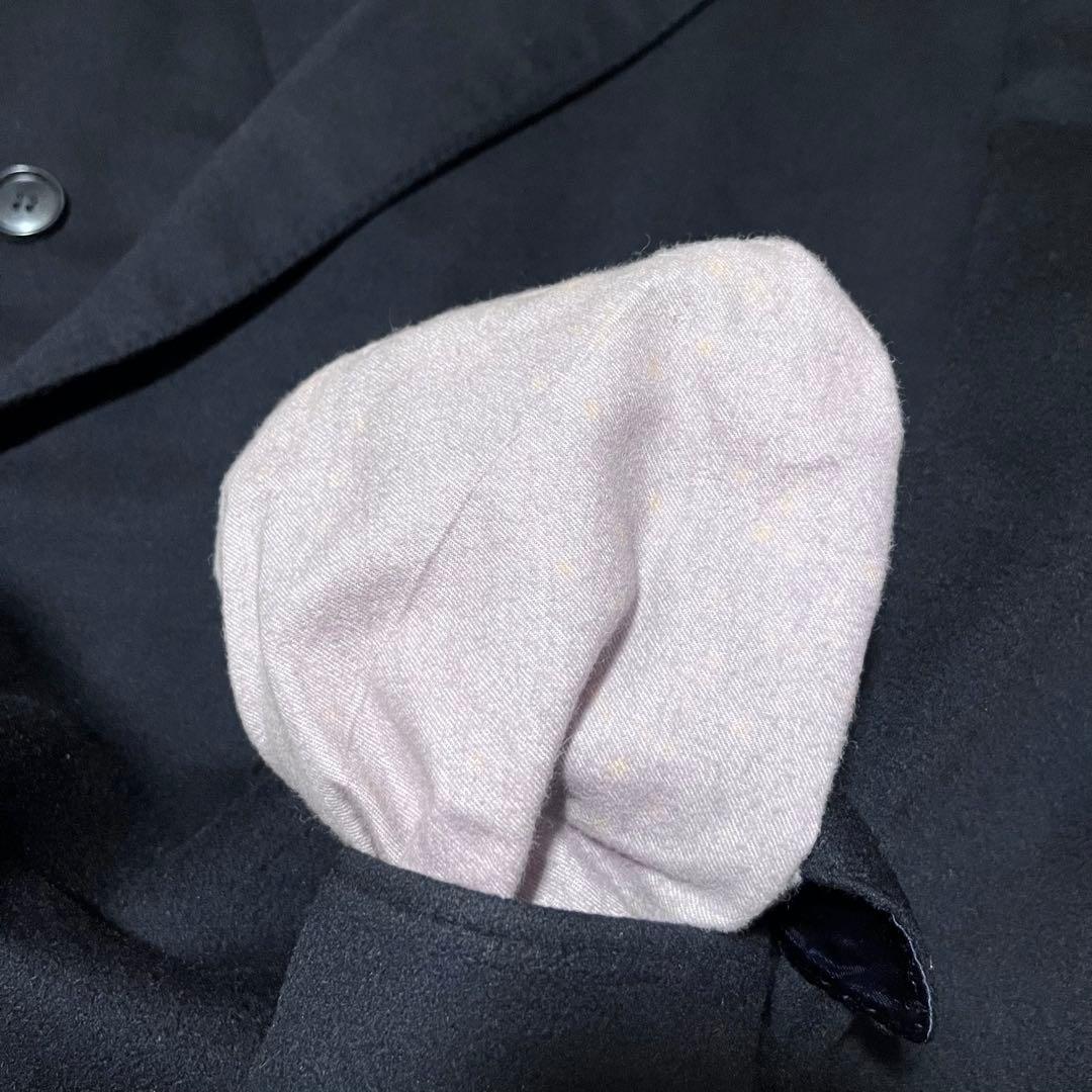 美品 イタリア製 ゼニヤ カシミヤ90% ダブルブレスト コート 50