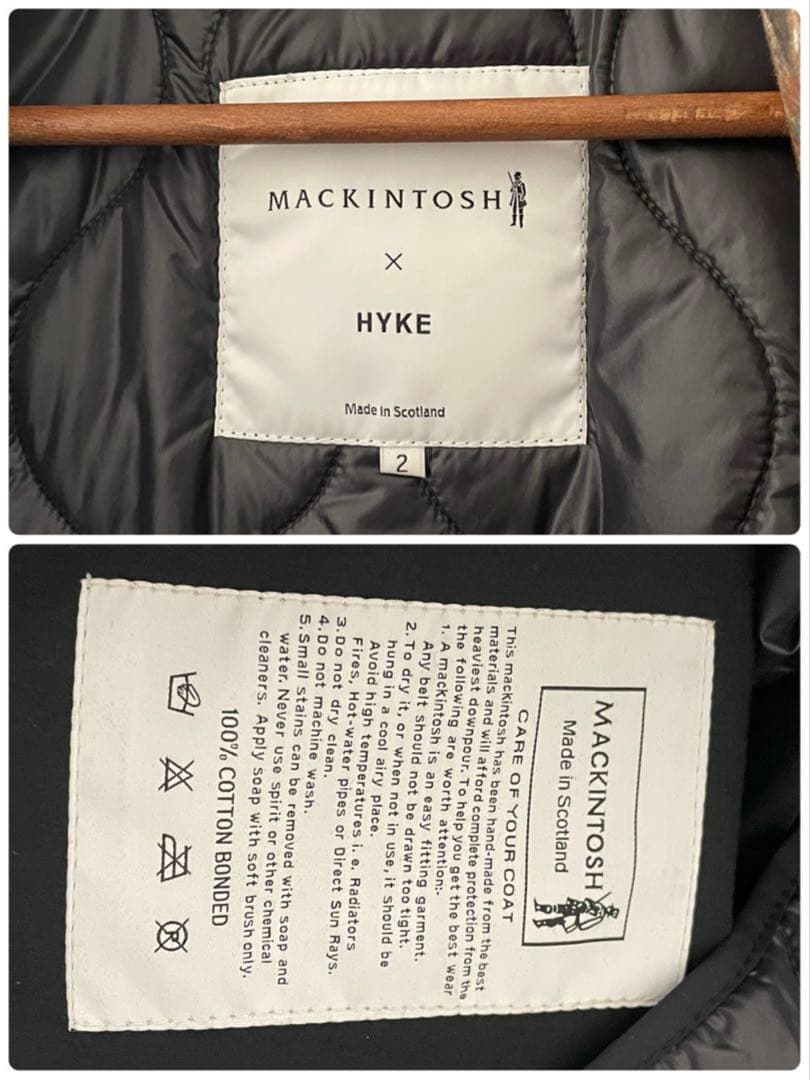 HYKE × MACKINTOSH カモフラデザインコート