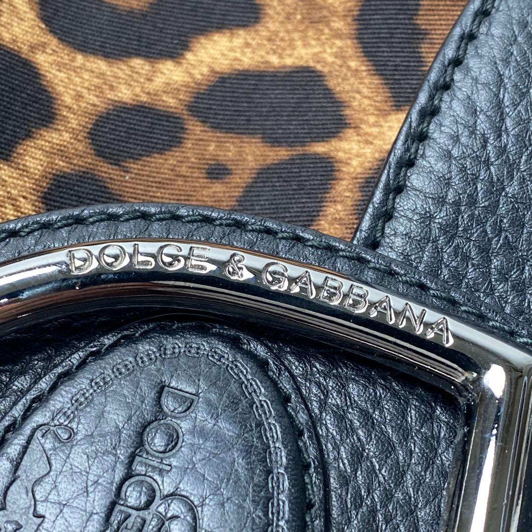 美品 ドルチェアンドガッバーナ D&G ショルダーバッグ レオパード 斜めがけ