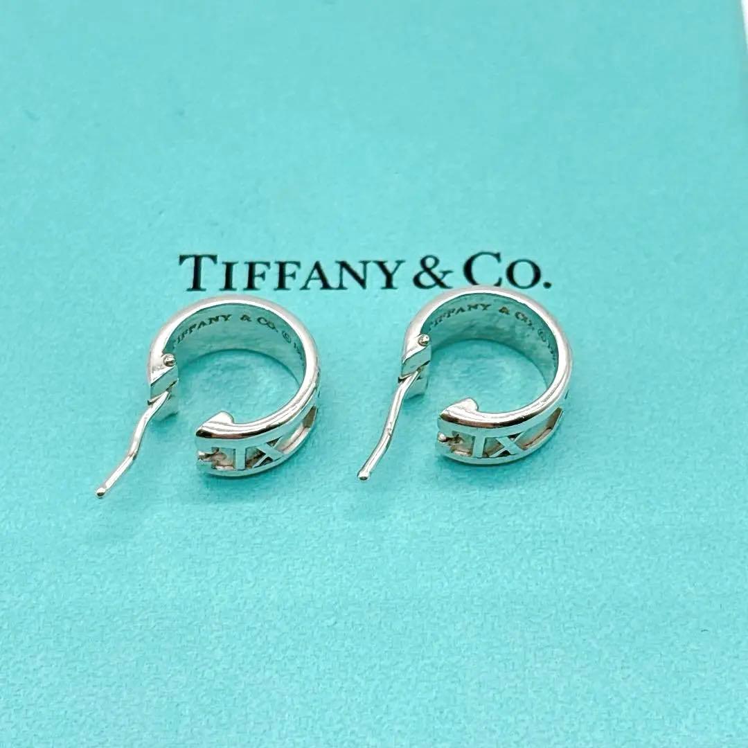 美品 ティファニー アトラス フープ ピアス シルバー 925 ローマ数字