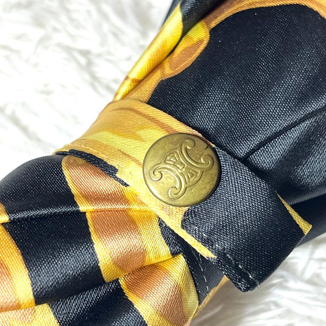 ✨激レア✨CELINE 長傘 チェーン柄 ブラック ヴィンテージ