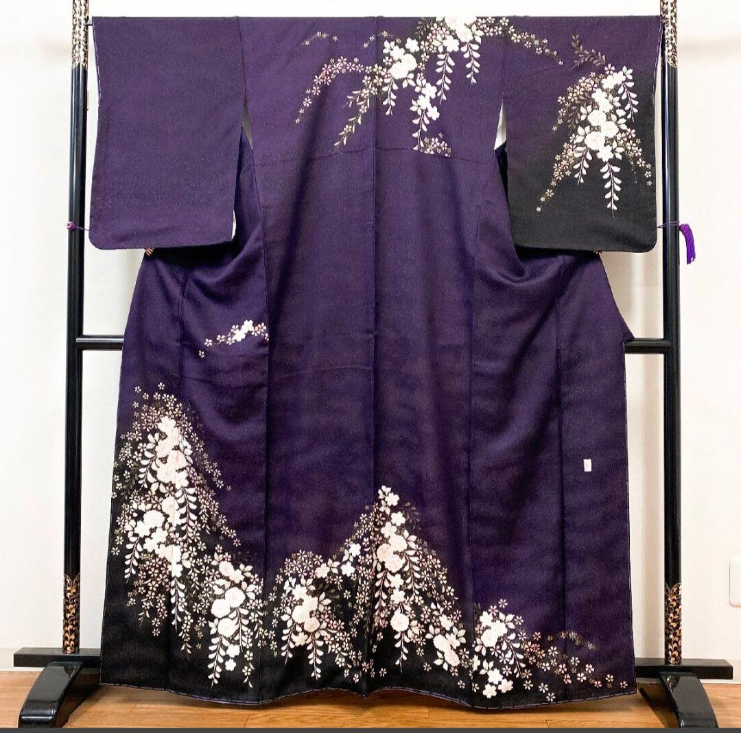 プロフ必読☆翠山工房☆辻が花☆絞り☆銀通し☆金彩