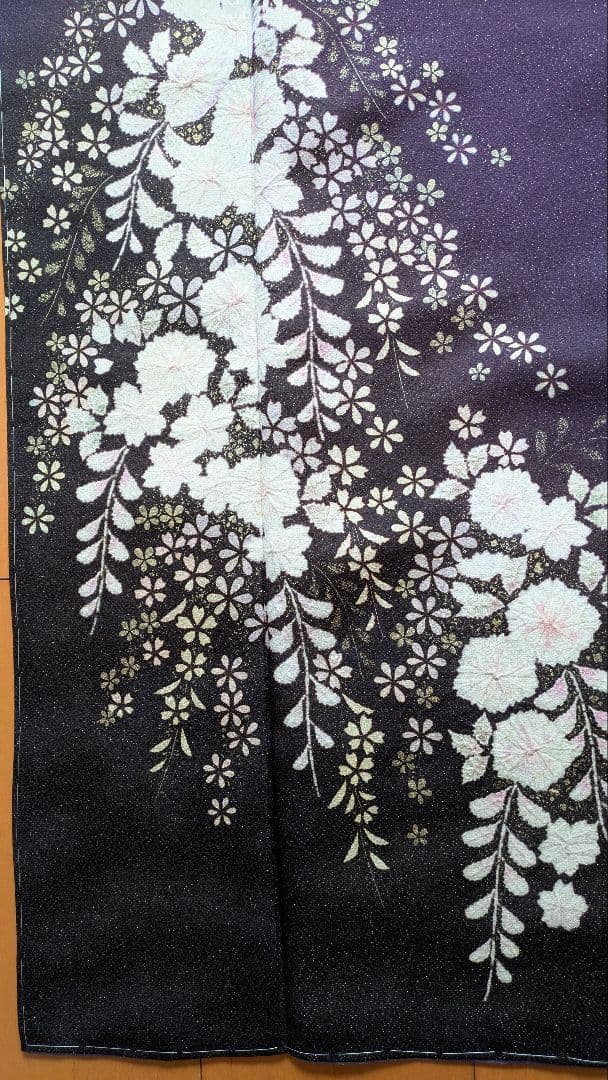 プロフ必読☆翠山工房☆辻が花☆絞り☆銀通し☆金彩