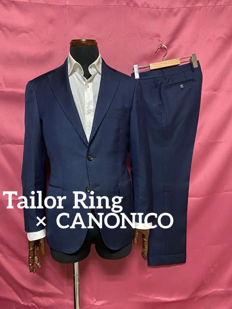 Tailor Ringリングヂャケット◇イタリア製カノニコ生地◇メンズスーツ