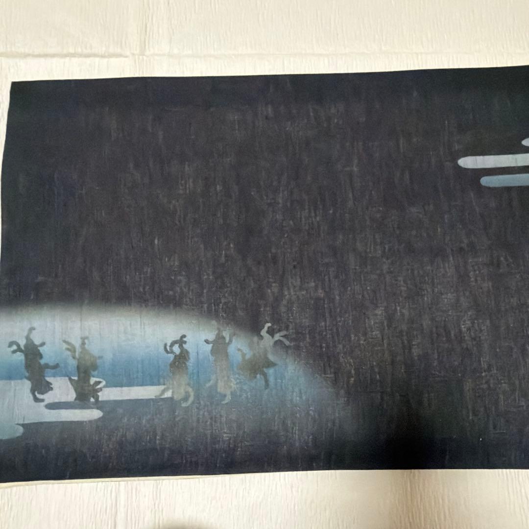 美品 猫の踊り場 WAKKA 麻 夏帯 麻帯 京袋帯