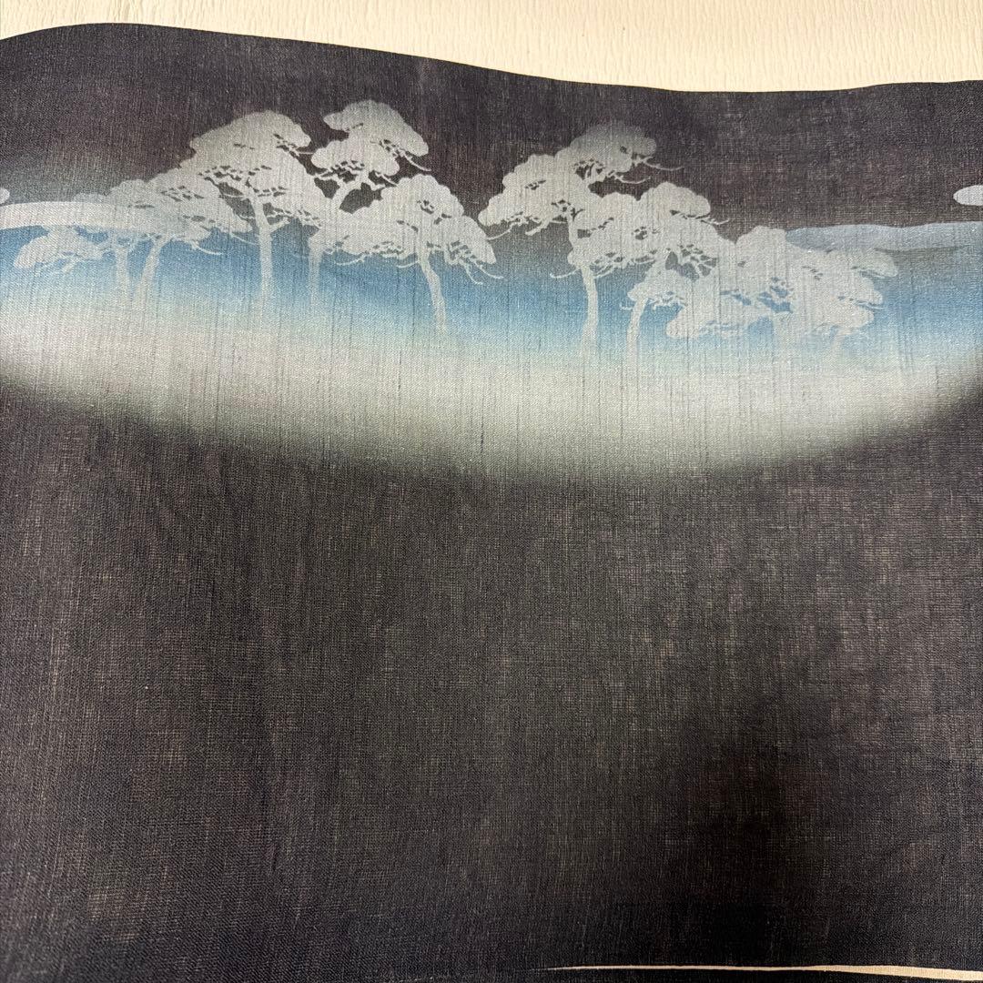 美品 猫の踊り場 WAKKA 麻 夏帯 麻帯 京袋帯