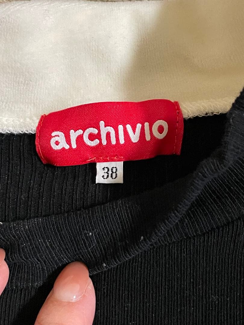 アルチビオ　◆　コットン混長袖リブハイネックプルオーバー