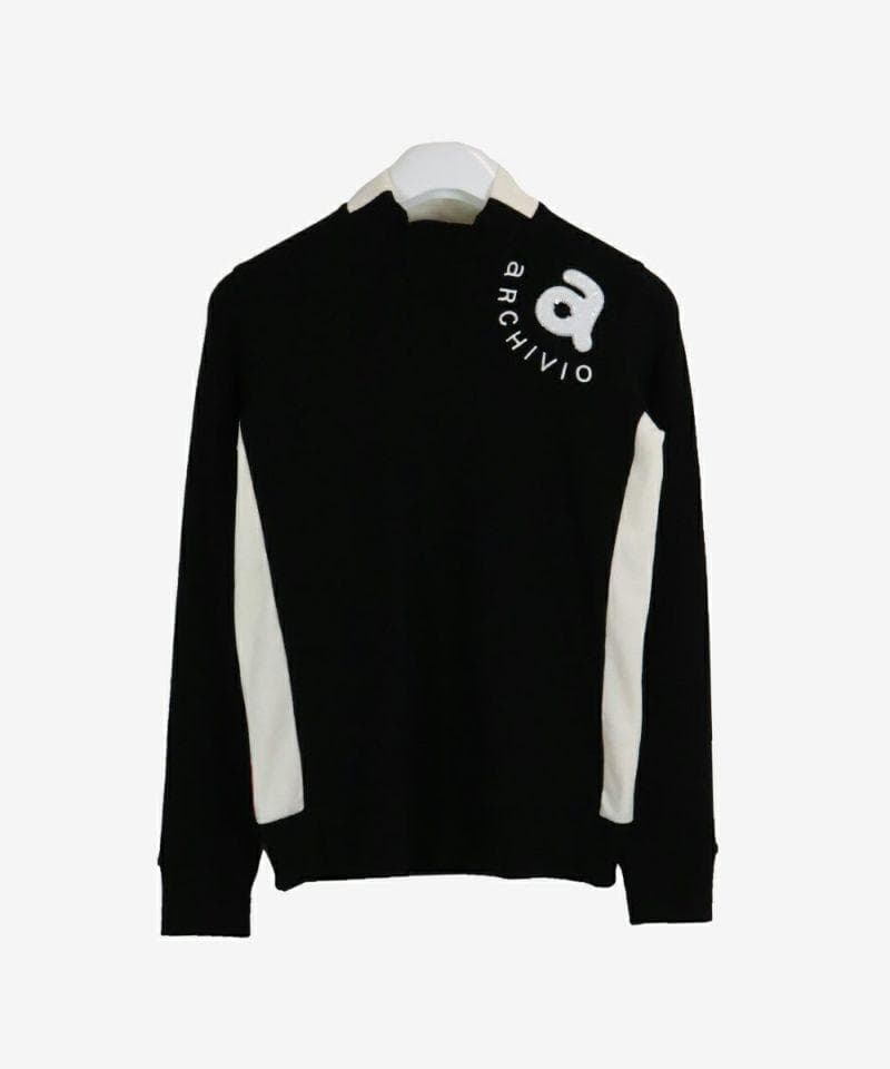 アルチビオ　◆　コットン混長袖リブハイネックプルオーバー