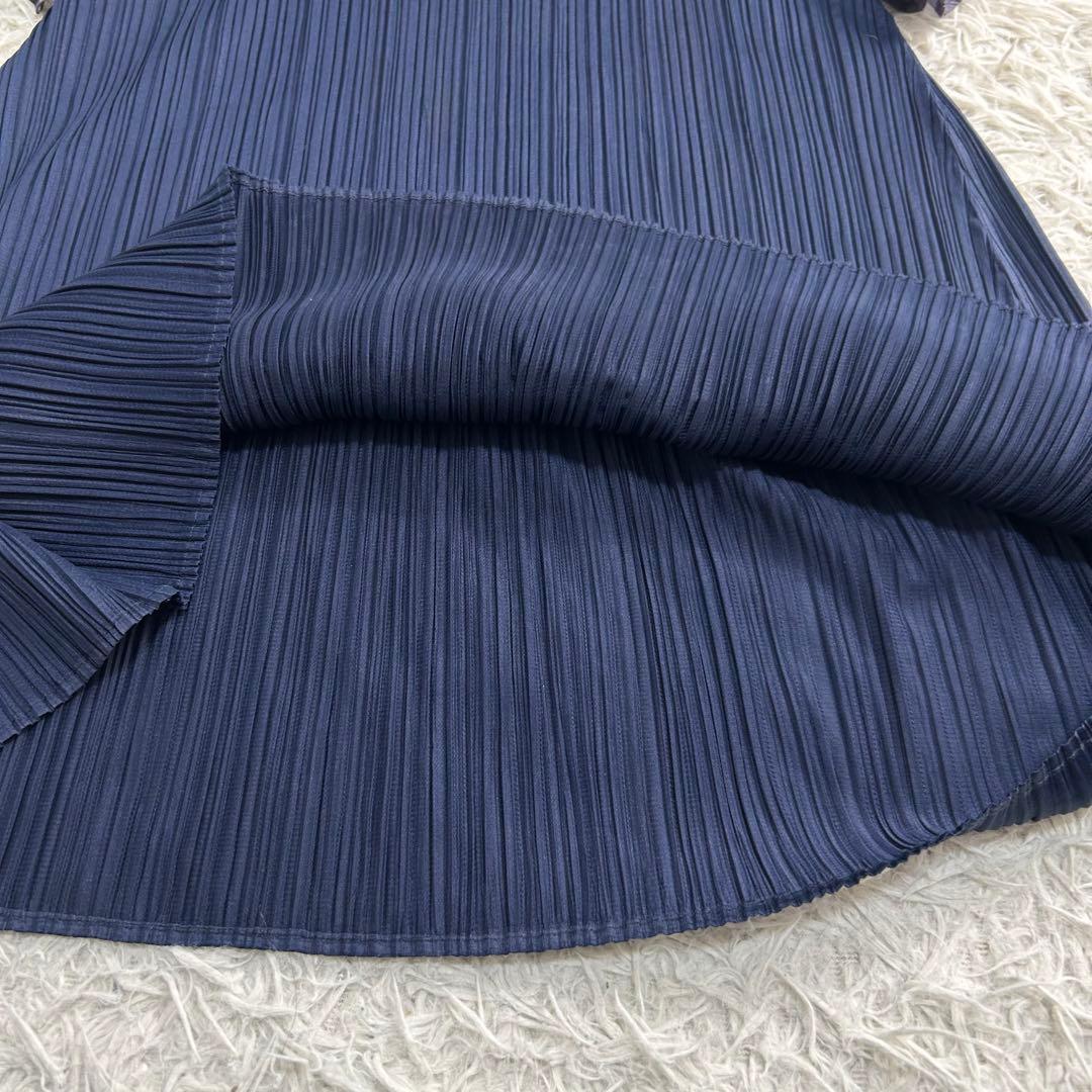 14868✨PLEATS PLEASE ドッキング フリルチュニック ワンピース