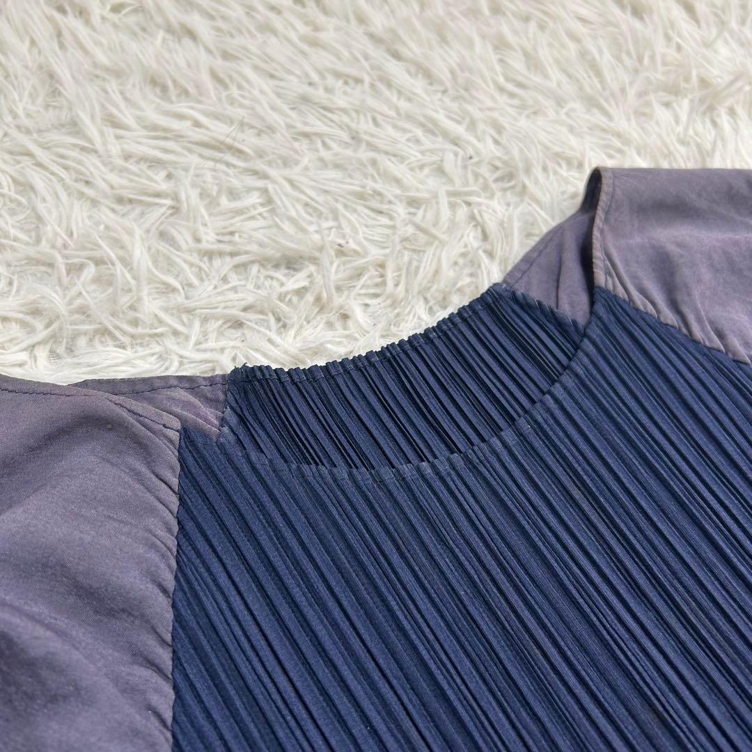 14868✨PLEATS PLEASE ドッキング フリルチュニック ワンピース