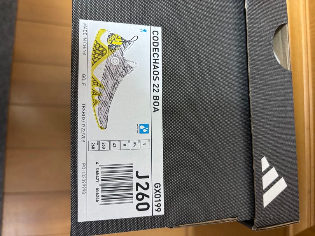 美品　アディダス ゴルフシューズ コードカオス22 BOA 26.0cm