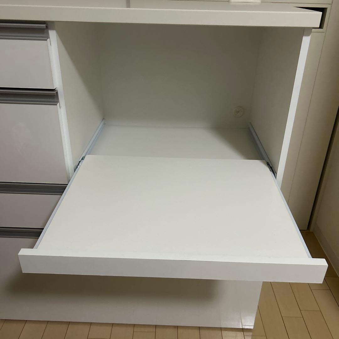 ホワイト／キッチン収納 引き出し式／ベルメゾン