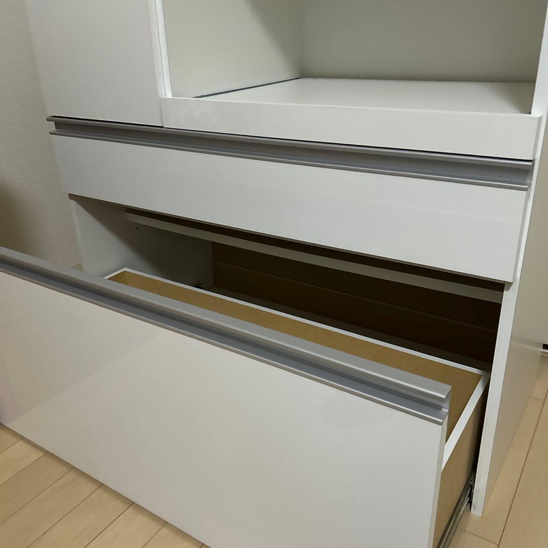 ホワイト／キッチン収納 引き出し式／ベルメゾン