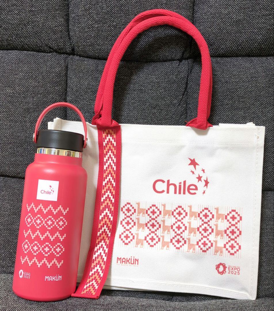 そ*☆様 大阪　万博　チリ　パビリオン　水筒　トートバッグ　セット