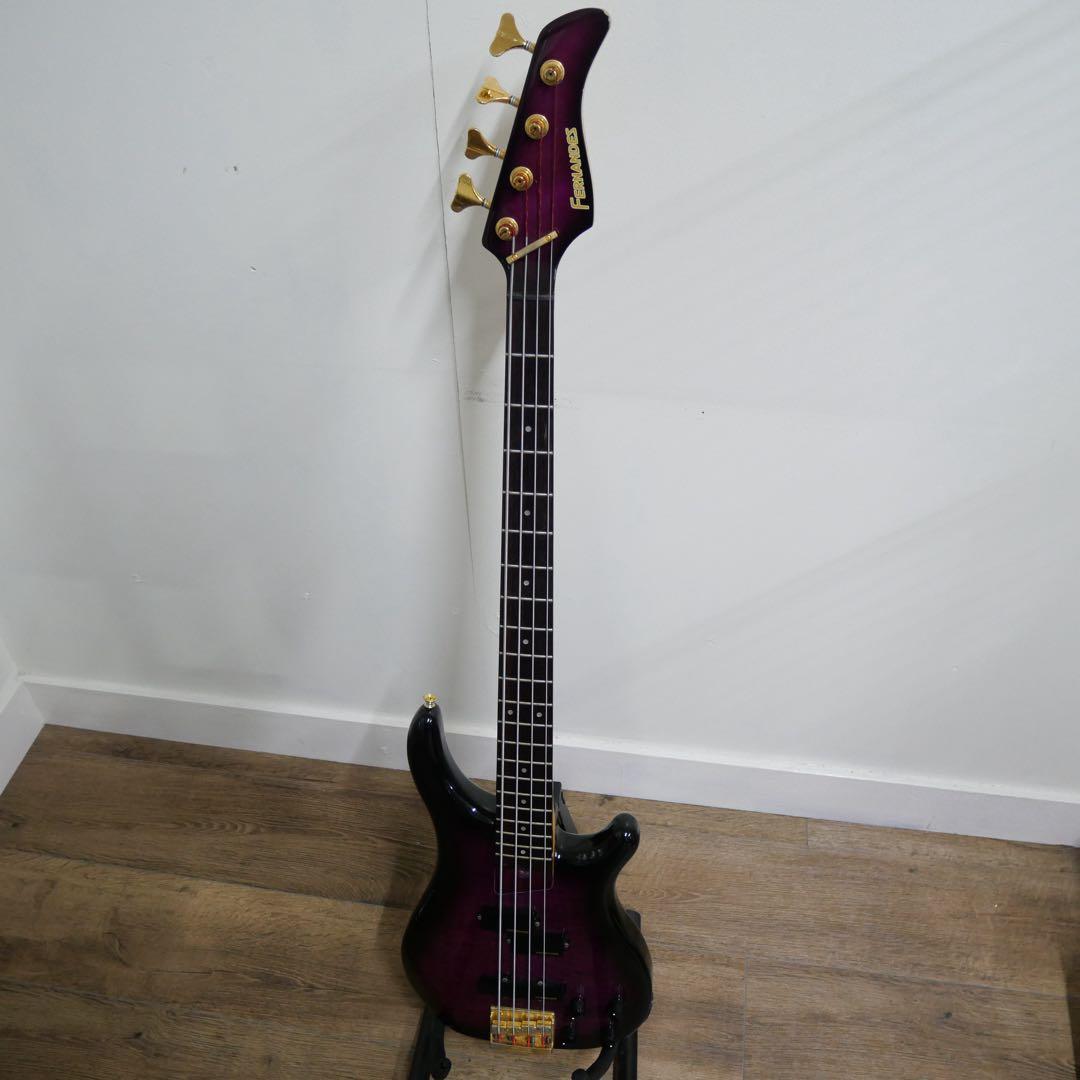 Fernandes エレキベース 紫 4弦