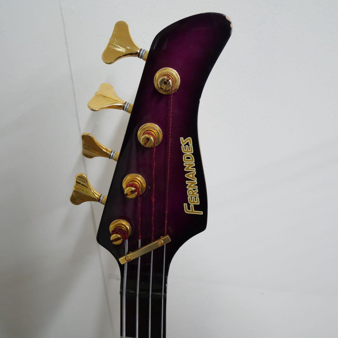 Fernandes エレキベース 紫 4弦