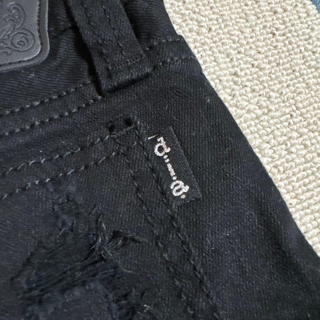 新品タグ付d.i.a.★黒/ダメージサイドジップショーパン★金/ゴールドスタッズ