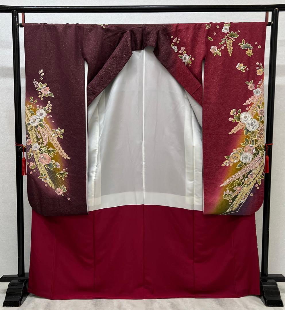 振り袖　フルセット　別誂長襦袢　辻ヶ花　金彩加工　金通し　全通袋帯　694