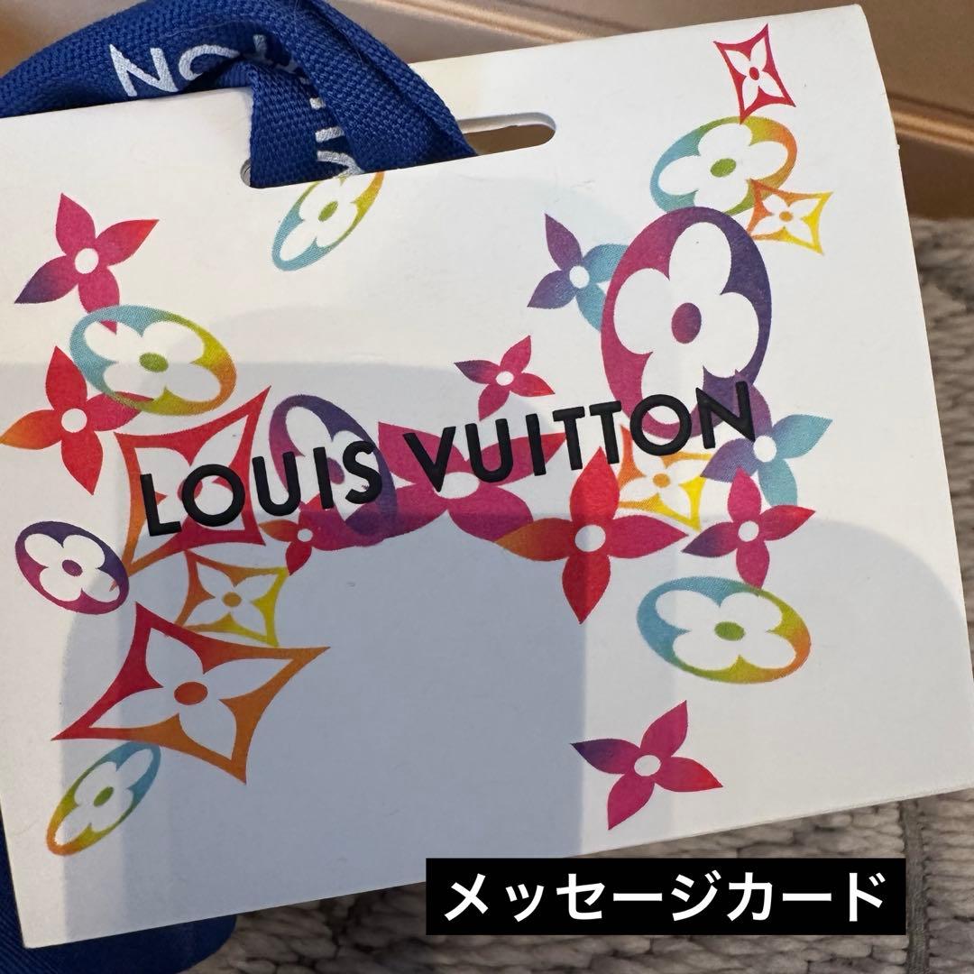 LOUIS VUITTON　ルイヴィトン✮エシャルプ　ロゴマニア　グレー　箱付