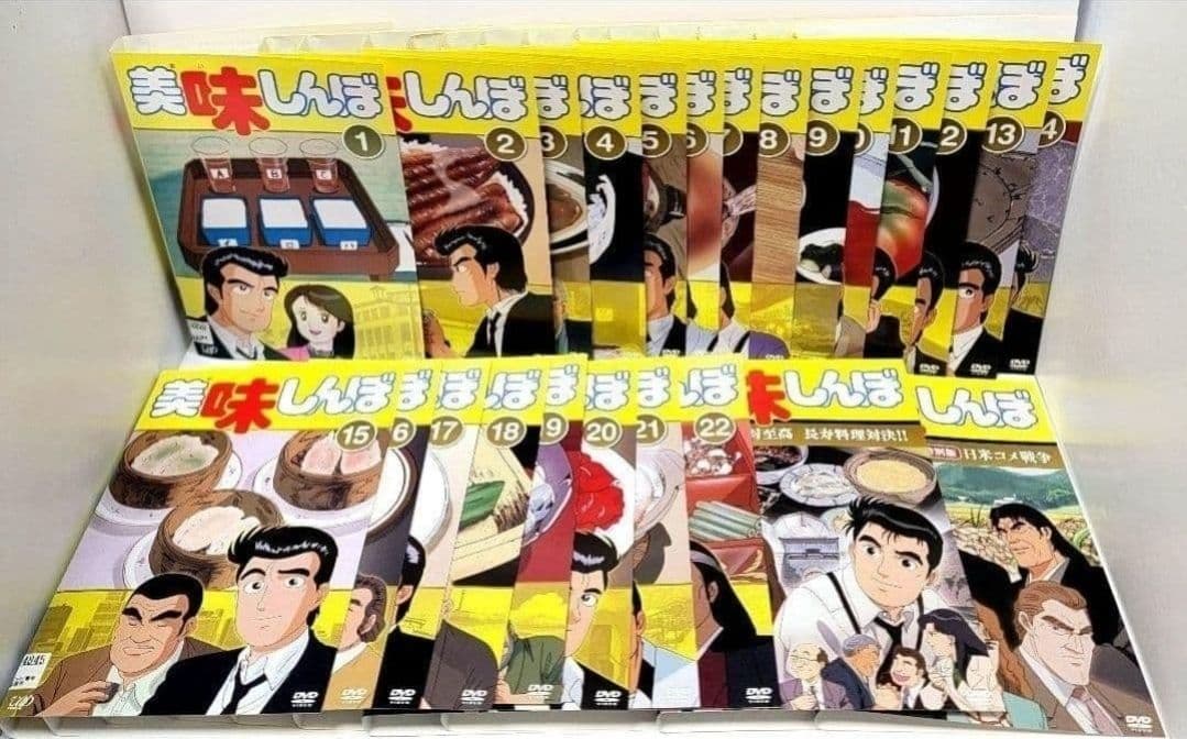 美味しんぼ レンタルDVD 1〜22巻+特別版 全24巻セット　全巻
