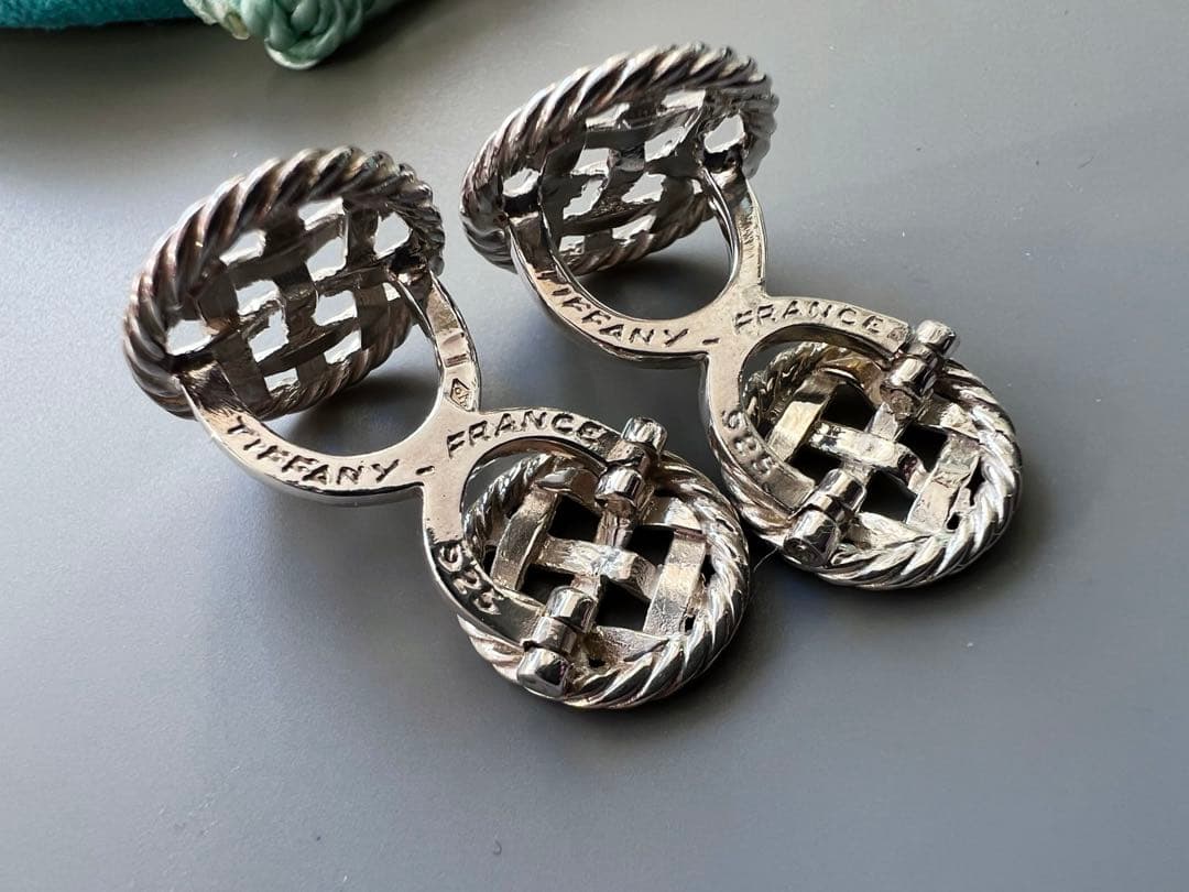 ティファニー　編み込み　サークル　カフス