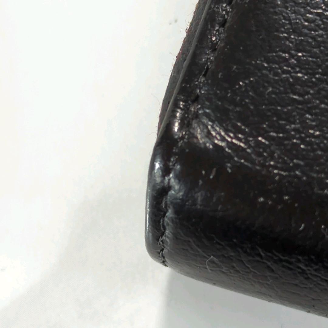 イブサンローラン　カサンドラ　刺繍長財布　ラウンドファスナー　ブラック