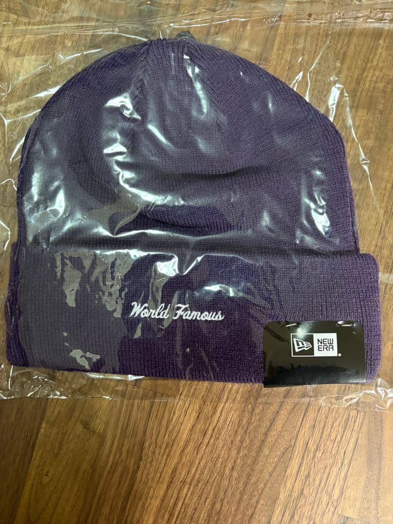 帽子 Supreme New Era Box Logo Beanie purple