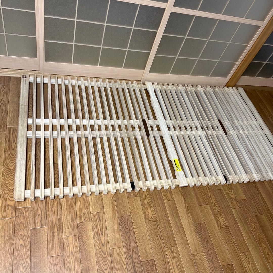 みやび格子 すのこベッド AiR RAISE エアライズ 2台　折りたたみ 桐