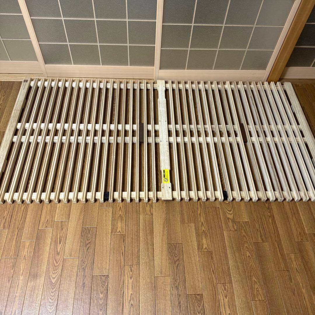 みやび格子 すのこベッド AiR RAISE エアライズ 2台　折りたたみ 桐